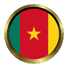Drapeaux Afrique Cameroun Rond - Anneaux 