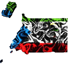 Drapeaux Afrique Guinée Equatorial Carte 