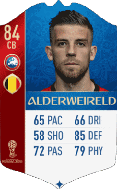 Multimedia Vídeo Juegos F I F A - Jugadores  cartas Bélgica Toby Alderweireld 