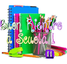Messages Italian Buon Rientro a Scuola Transparent Background 004 