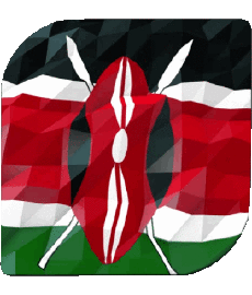 Fahnen Afrika Kenia Platz 