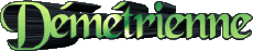 Nome FEMMINILE - Francia D Démétrienne 