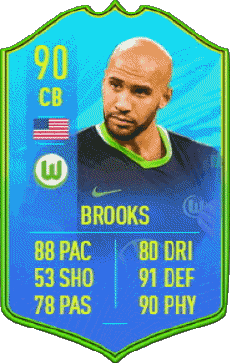 Multimedia Vídeo Juegos F I F A - Jugadores  cartas U S A John Brooks 