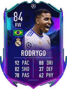 Multimedia Vídeo Juegos F I F A - Jugadores  cartas Brasil Silva Rodrygo 