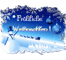 Messages Allemand Fröhliche  Weihnachten Serie 19 