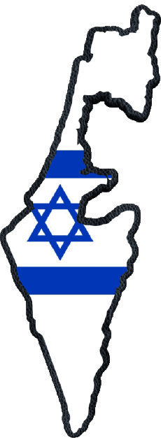 Banderas Asia Israel Mapa 