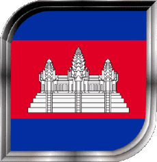 Flags Asia Cambodia Square 
