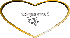 Messages Anglais Thank You Coeur 