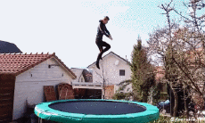 Humor - Fun Deportes Trampolín Afuera Fail 