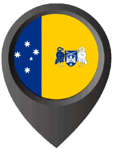 Bandiere Oceania Australia Australian Capital Territory Perno di posizione 