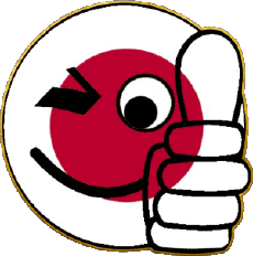 Banderas Asia Japón Smiley - OK 