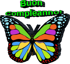 Messages Italien Buon Compleanno Farfalle 002 