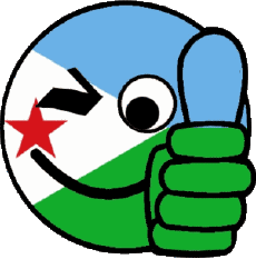 Drapeaux Afrique Djibouti Smiley - OK 