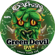 Green Devil-Getränke Bier UK Oakham Ales Green Devil
