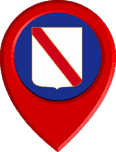 Flags Europe Italy Campania Location Pin 