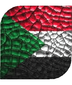 Flags Africa Sudan Square 