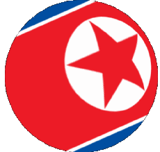 Bandiere Asia Corea del Nord Sfera - Cubo 