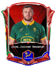 Deportes Rugby - Jugadores Africa del Sur Equipo 2025 Daniel Johannes Vermeulen 