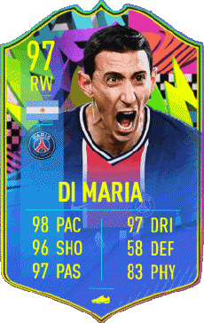 Multi Média Jeux Vidéo F I F A - Joueurs Cartes Argentine Angel Di Maria 