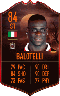 Multimedia Vídeo Juegos F I F A - Jugadores  cartas Italia Mario Balotelli 