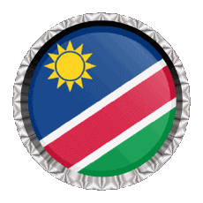 Drapeaux Afrique Namibie Rond - Anneaux 