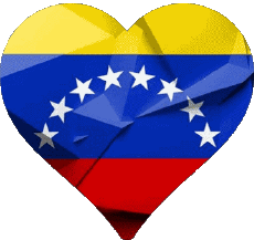 Banderas América Venezuela Corazón 