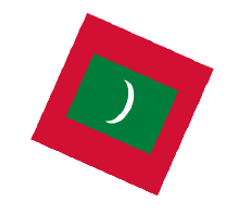 Flags Asia Maldives Sphere - Cube 
