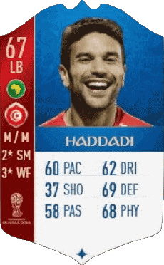 Multimedia Vídeo Juegos F I F A - Jugadores  cartas Túnez Oussama Haddadi 