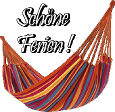 Mensajes Alemán Schöne Ferien Fondo transparente 32 