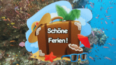 Messagi Tedesco Schöne Ferien Sfondo animato 005 