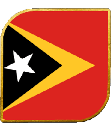 Drapeaux Asie Timor Oriental Carré 