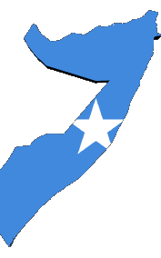 Banderas África Somalia Mapa 