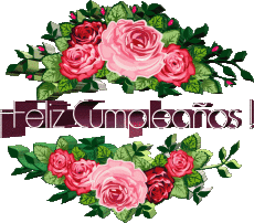 Messages Spanish Feliz Cumpleaños Floral Transparent Background 014 