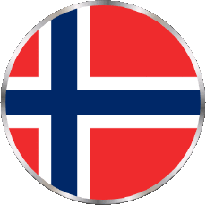 Drapeaux Europe Norvège Rond 