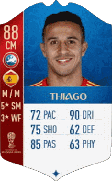 Multimedia Videospiele F I F A - Karten Spieler Spanien Thiago Alcântara 