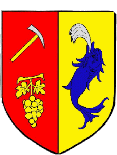 Wappen-Fahnen Frankreich Abteilungen - Städte 54 LAXOU Wappen
