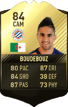 Multimedia Videospiele F I F A - Karten Spieler Algerien Ryad Boudebouz 