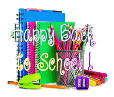 Messages English Happy Back to School Transparent Background 004 