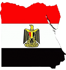 Flags Africa Egypt Map 