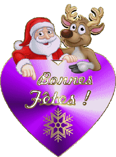 Mensajes Francés Bonnes Fêtes (Noël) Série 07 