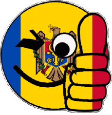Bandiere Europa Moldova Faccina - OK 