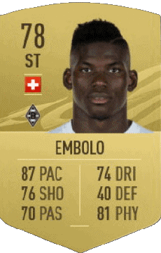 Multimedia Vídeo Juegos F I F A - Jugadores  cartas Suiza Breel Embolo 