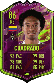 Multimedia Vídeo Juegos F I F A - Jugadores  cartas Colombia Juan Cuadrado 