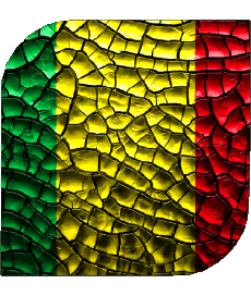 Flags Africa Mali Square 