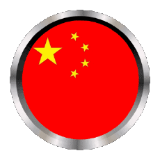 Fahnen Asien China Rund - Ringe 
