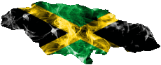 Drapeaux Amériques Jamaïque Carte 