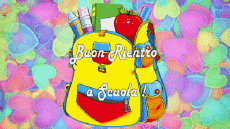 Nachrichten Italienisch Buon Rientro a Scuola Animierter Hintergrund 007 