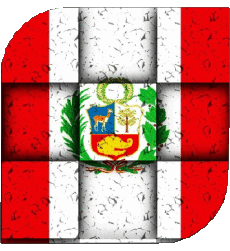 Banderas América Perú Plaza 