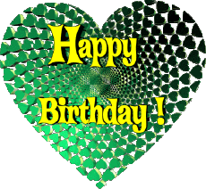Mensajes Inglés Happy Birthday Heart 009 