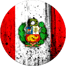 Flags America Peru Round 